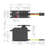 HS-430BH Standard Analogue Cored Servo 45.5g 5kg/0.14s 6.0V - 7.4V