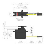 HS-82MG Micro Analogue Cored Servo 19g 3.4kg/0.1s 4.8V - 6.0V