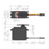 HS-485HB Standard Analogue Cored Servo 45g 6kg/0.18s 4.8V - 6.0V