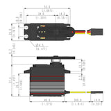 D954SW Standard Digital Coreless Servo 68g 29kg/0.12s 4.8V - 7.4V