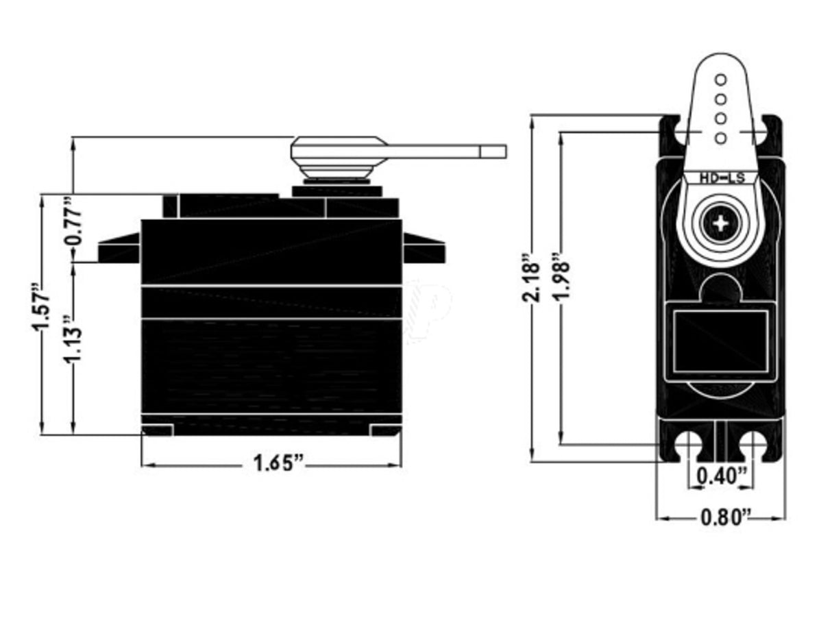 HS-646WP Standard Analogue Cored Servo 60g 11.6kg/0.17s 6.0V - 7.4V