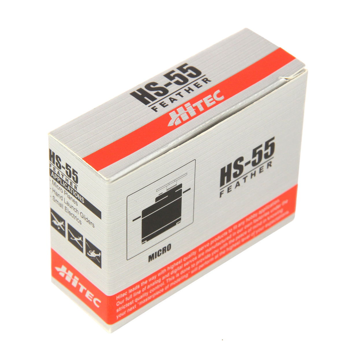 HS-55 Ultra Micro Analogue Coreless Servo 8g 1.3kg/0.14s 4.8V - 6.0V