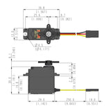 D85MG Micro Digital Cored Servo 21.9g 4.3kg/0.13s 4.8V - 6.0V