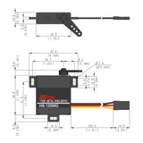 HS-125MG Slim Wing Analogue Cored Servo 24g 3.5kg/0.13s 4.8V - 6.0V