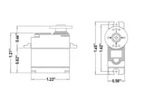 HS-5086WP Micro Digital Cored Servo 28.5g 3.6kg/0.15s 4.8V - 6.0V