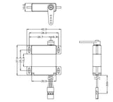 D145SW Slim Wing Digital Cored Servo 24g 6kg/0.14s 4.8V - 7.4V